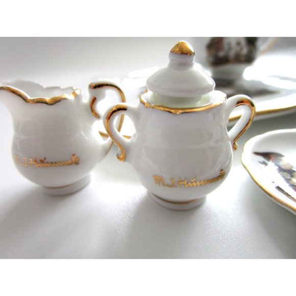 MJ Hummel Germany - Reutter Porzellan - Miniature Doll Porcelain Tea Set - VTG - Picture 11 of 16